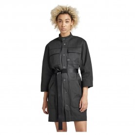 Рокля G-Star D17878-D189 long sleeve dress - Black (Raw Denim) рокля,дамски,поли,и,рокли,g,star,d17878,d189,long,sleeve,dress,black,(raw,denim)