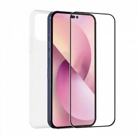 други,аксесоари,muvit,for,change,iphone,14,pro,max,screen,protector+,silicone,phone,case,clear,(black)