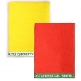 хавлиена,кърпа,хавлии,benetton,towel,2,units,red,yellow,(yellow,red)