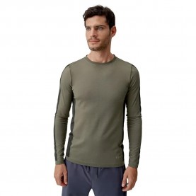 тениска,мъжки,тениски,born,living,yoga,kilux,long,sleeve,t,shirt,bleached,kaki,(green)