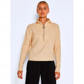 блуза,дамски,пуловери,дамски,плетени,дрехи,noisy,may,new,alice,high,neck,sweater,beige,(irish,cream)