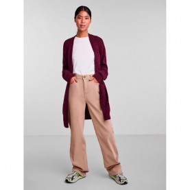 жилетка,дамски,пуловери,дамски,плетени,дрехи,pieces,ellen,cardigan,brown,(grape,wine)