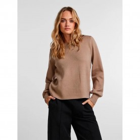 блуза,дамски,пуловери,дамски,плетени,дрехи,pieces,jenna,sweater,brown,(silver,mink)