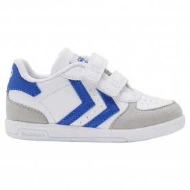 Маратонки Hummel Victory trainers - White (White / Blue) маратонки,мъжки,маратонки,дамски,маратонки,hummel,victory,trainers,white,(white,blue)