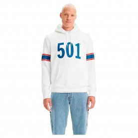 суичър,мъжки,пуловери,levi´s,®,standard,graphic,hoodie,white,(501,stripe,hoodie,white+)