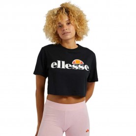 тениска,дамски,тениски,ellesse,alberta,cropped,short,sleeve,v,neck,t,shirt,black,(anthracite)