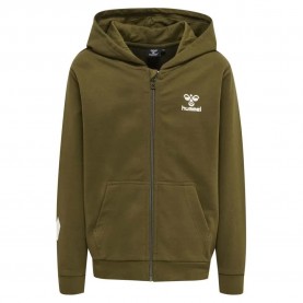 блуза,детски,блузи,hummel,trece,full,zip,sweatshirt,dark,olive,(green)