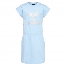 рокля,дамски,поли,и,рокли,hummel,twilight,short,sleeve,dress,blue,(cerulean)