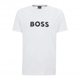 Тениска BOSS 10249533 01 short sleeve T-shirt - White (White) тениска,мъжки,тениски,дамски,тениски,boss,10249533,01,short,sleeve,t,shirt,white,(white)