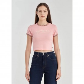 дамски,топове,levi´s,®,graphic,ringer,mini,top,country,club,script,quartz,pink,baked,clay,and,t,(pink)
