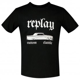 тениска,мъжки,тениски,replay,m6480,.000.22662g,short,sleeve,t,shirt,white