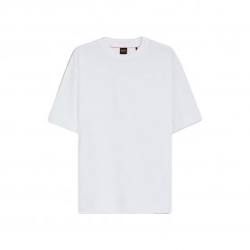 Тениска BOSS Timm 10232789 01 short sleeve T-shirt - White (White) тениска,мъжки,тениски,дамски,тениски,boss,timm,10232789,01,short,sleeve,t,shirt,white,(white)
