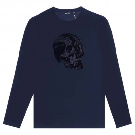 тениска,мъжки,тениски,antony,morato,mmkl00321,fa100227,long,sleeve,t,shirt,blue,(marine)