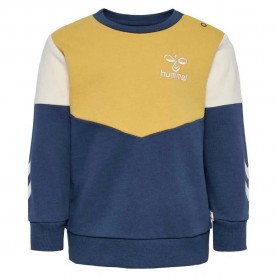 блуза,детски,блузи,hummel,happy,now,sweatshirt,yellow,blue,(sargasso,sea)