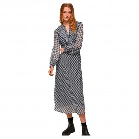 рокля,дамски,поли,и,рокли,pepe,jeans,odelis,long,sleeve,long,dress,blue