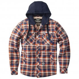 яке,мъжки,якета,west,coast,choppers,sherpa,lined,flannel,jacket,brown,orange,(blue)