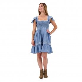 рокля,дамски,поли,и,рокли,pepe,jeans,adele,short,sleeve,dress,blue