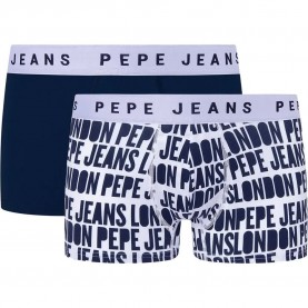 боксерки,дамско,бельо,дамски,бикини,и,танкини,pepe,jeans,allover,logo,trunk,boxers,2,units,white,blue,(dulwich)