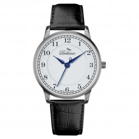 часовник,часовници,bellevue,d28,watch,silver,(black,white,mineral)
