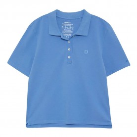 тениска,дамски,тениски,ecoalf,ancona,short,sleeve,v,neck,t,shirt,blue
