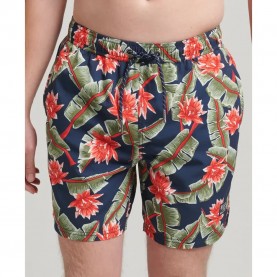 бански,гащета,мъжки,бански,костюми,superdry,vintage,hawaiian,swimming,shorts,banana,leaf,navy,(blue)