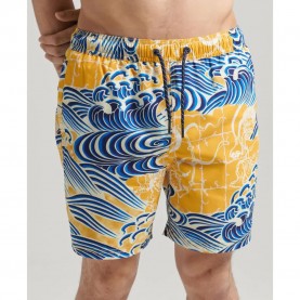 бански,гащета,мъжки,бански,костюми,superdry,vintage,hawaiian,swimming,shorts,nimi,kam,blue,yellow,print,(yellow,blue)