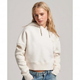Суичър Superdry Vintage Logo Crop hoodie - Beige (Light Oatmeal Marl) суичър,дамски,блузи,superdry,vintage,logo,crop,hoodie,beige,(light,oatmeal,marl)