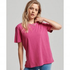 Тениска Superdry Vintage Logo Emb short sleeve T-shirt - Pink (Bright Magenta Pink Marl) тениска,мъжки,тениски,дамски,тениски,superdry,vintage,logo,emb,short,sleeve,t,shirt,pink,(bright,magenta,pink,marl)