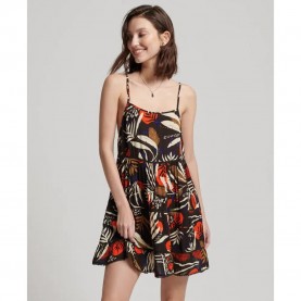 потник,дамски,поли,и,рокли,superdry,vintage,mini,beach,cami,dress,black,(i,see,you,print)