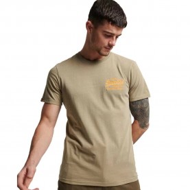 Тениска Superdry Vintage Vl Neon T-shirt - Beige (Canyon Sand Brown) тениска,мъжки,тениски,superdry,vintage,vl,neon,t,shirt,beige,(canyon,sand,brown)