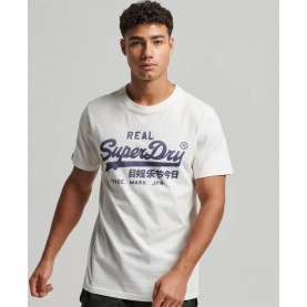 Тениска Superdry Vintage Vl T-shirt - White (Ecru) тениска,мъжки,тениски,superdry,vintage,vl,t,shirt,white,(ecru)
