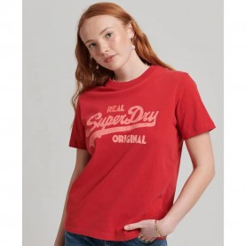 тениска,дамски,тениски,superdry,vl,scripted,coll,t,shirt,papaya,red,marl,(red)