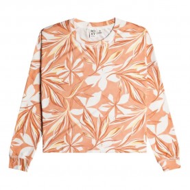 Блуза Roxy Current Mood sweatshirt - Orange (Cork Subtly Salty) блуза,дамски,блузи,roxy,current,mood,sweatshirt,orange,(cork,subtly,salty)