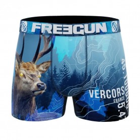 Боксерки Freegun Animal Savage Deer boxers - Blue (Blue) боксерки,мъжко,бельо,freegun,animal,savage,deer,boxers,blue,(blue)