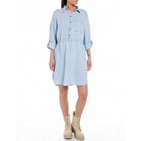 рокля,дамски,поли,и,рокли,replay,w9007a.000.42847a,long,sleeve,short,dress,blue