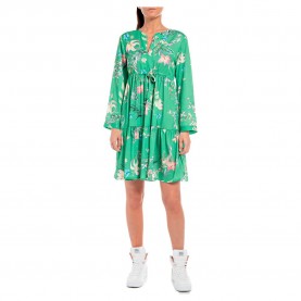 рокля,дамски,поли,и,рокли,replay,w9602.000.73980,long,sleeve,short,dress,green