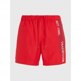 бански,гащета,мъжки,бански,костюми,tommy,hilfiger,um0um02742,swimming,shorts,red