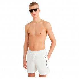 бански,гащета,мъжки,бански,костюми,tommy,hilfiger,um0um02885,swimming,shorts,white