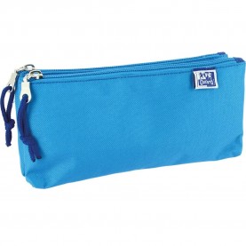 канцеларски,принадлежности,oxford,hamelin,2,kangoo,kids,elastic,goma,2,cremalleras,pencil,case,turquoise,(blue)