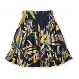 пола,детски,поли,и,рокли,o´neill,lilia,smocked,skirt,black,tropical,flower,(black)