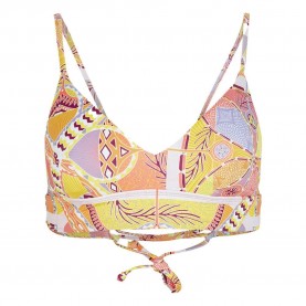 дамски,бански,костюми,o´neill,wave,bikini,top,yellow,scarf,print,(orange)