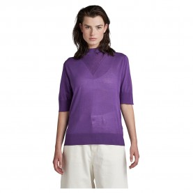 блуза,дамски,пуловери,дамски,плетени,дрехи,g,star,core,mock,neck,sweater,purple