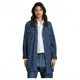 риза,с,дълъг,ръкав,дамски,блузи,дамски,ризи,g,star,oversized,flap,pocket,ev,long,sleeve,shirt,blue,(antique,faded,scuba,blue)