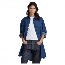 риза,с,дълъг,ръкав,дамски,блузи,дамски,ризи,g,star,oversized,flap,pocket,ev,long,sleeve,shirt,blue