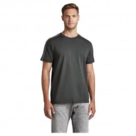 тениска,мъжки,тениски,g,star,tape,clr,block,short,sleeve,round,neck,t,shirt,grey
