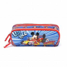 канцеларски,принадлежности,disney,mickey,mouse,racers,note,pencil,case,blue