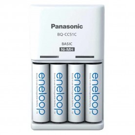 батерии,eneloop,bq,cc51,+4aa,battery,charger,silver,(white)
