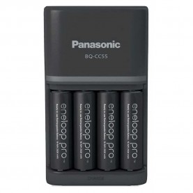 батерии,eneloop,bq,cc55,+4aa,battery,charger,silver,(black)