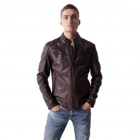 яке,мъжки,якета,salsa,jeans,21005597,leather,jacket,brown