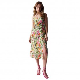 дънки,дамски,поли,и,рокли,salsa,jeans,floral,print,spaghetti,dress,multicolor